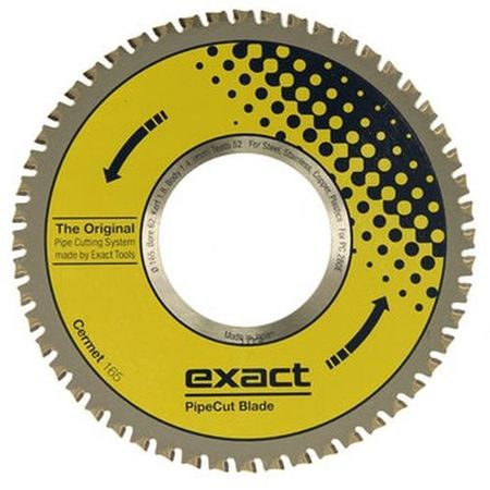 Exact Pipe Tool 7010497 Cermet 165 6-1/2" Blade For Stainless Steel, Copper Plastics 7010497